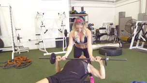 Getting bonked in the gym brings a peculiar joy to Cali Carter