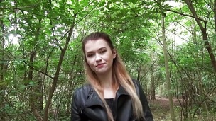 Big butt of perverted Misha Cross wants a bit of rod in nature