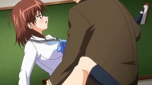 Anime schoolgirl loses virginity