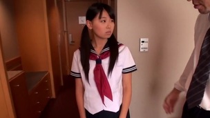 japanese legal age teenager schoolgirl screwed in tight pussy