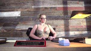 Nerdy golden-haired looking brutally hot during the doggy style screwing