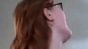 Shy redhead gives great oral sex Cindi from 1fuckdatecom